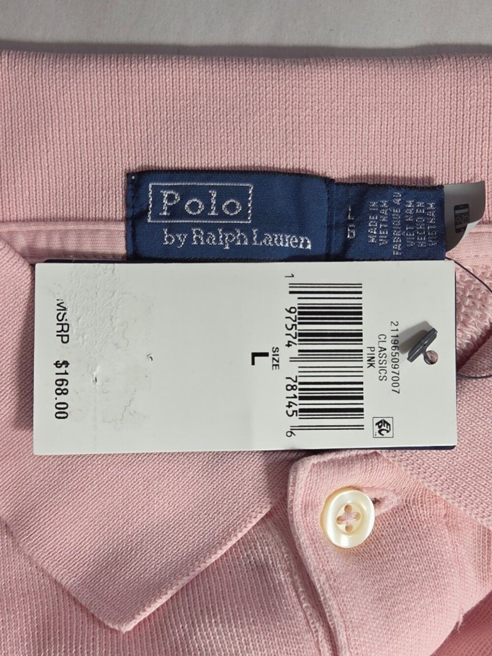 Polo Ralph Lauren Lightweight Fleece Long-Sleeve Polo Sweatshirt - Pink Sand - Picture 3 of 8
